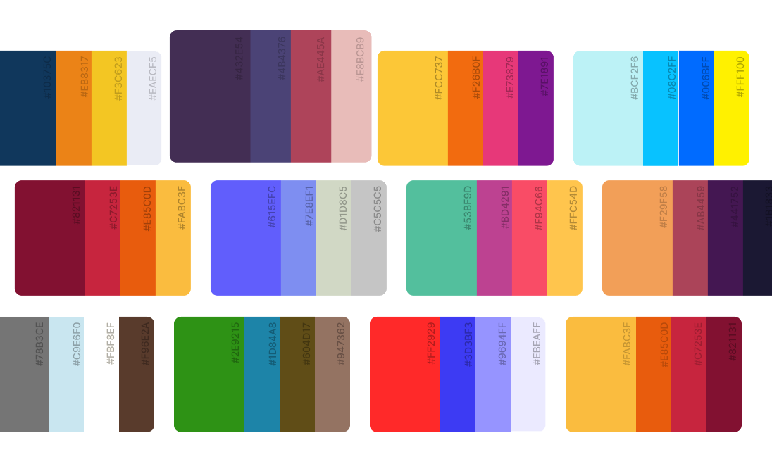 color palettes